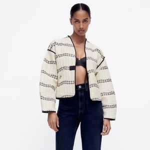 Zara Jacket - Black and White